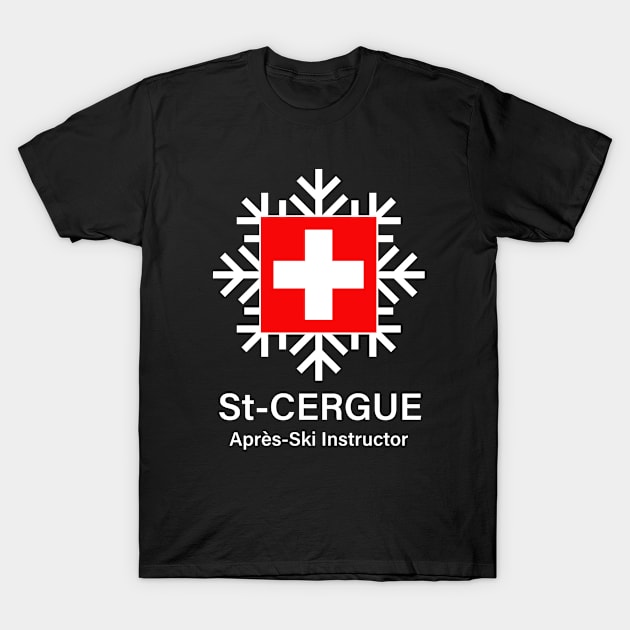 St-Cergue Apres Ski Instructor T-Shirt by AntiqueImages
